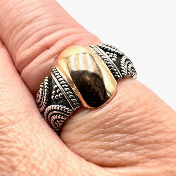 Suarti BA Womens Ring18K Gold 925 Sterling Silver Size 6 Best Jewelry Gift - Picture 1 of 4